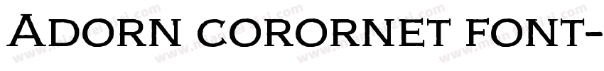 Adorn corornet font字体转换